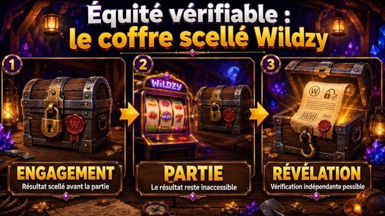 équité vérification Wildzy Casino