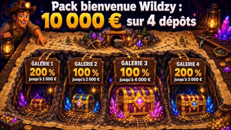 pack bienvenue Wildzy Casino
